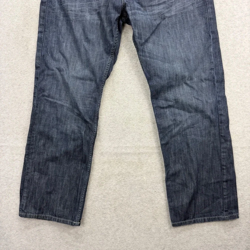 Buffalo Driven Jeans Mens 38x32 Dark Blue‎ Straight Leg Cotton Denim Pants